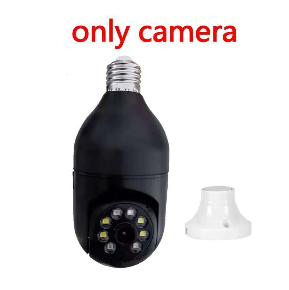 Bulb E27 Surveillance Full Color Night Vision Automatic Human Tracking Zoom Indoor Security Monitor Wifi Mini IP Camera 26W0306