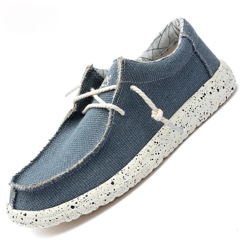 Summer Mens Canvas Shoes Denim Sneakers Mens Canvas Shoes Breathable Moccasins Vulcanized Shoes Mens Sneakers Shoes Plus Size 260305