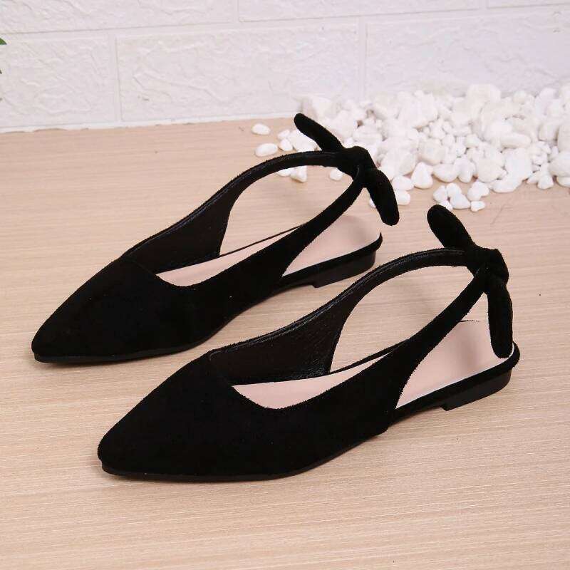 2025 Summer New Women's Bow Closed Sandals Fashionable, Casual, Easy to Wear, Bestselling Comfortable Flat Shoes