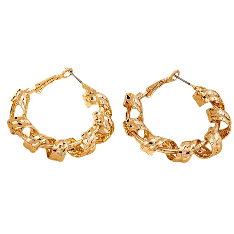 Elegant Spiraled Ear Cuff Accessories for Women Modernist Luxury Statement Earring Set