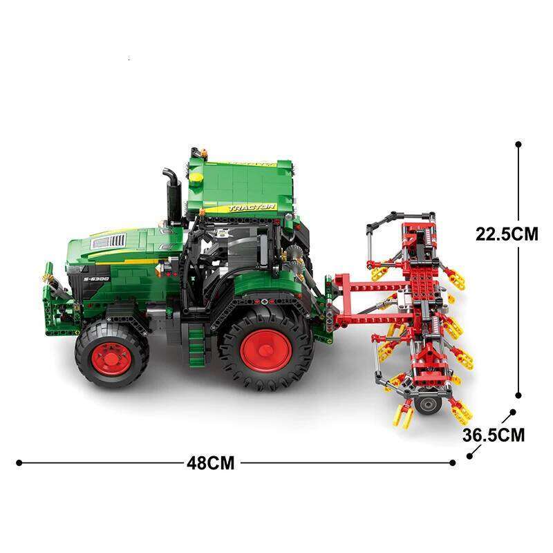 1828PCS Agricultural Tractor Building Blocks Rc APP Remote Control Engineering Car Model Bricks DIY Toys Gifts For Boys Kids Z260306