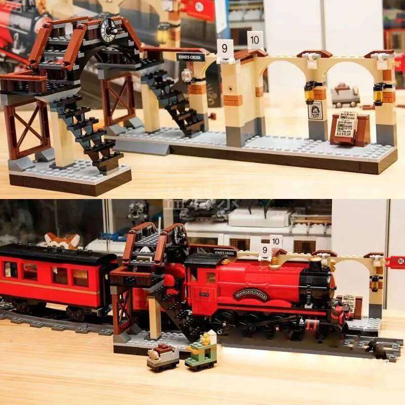 801PCS Creative Express Train Building Blocks With 6 Figures Assemble Bricks Vehicle Toy Gift For Children Kids Z260305