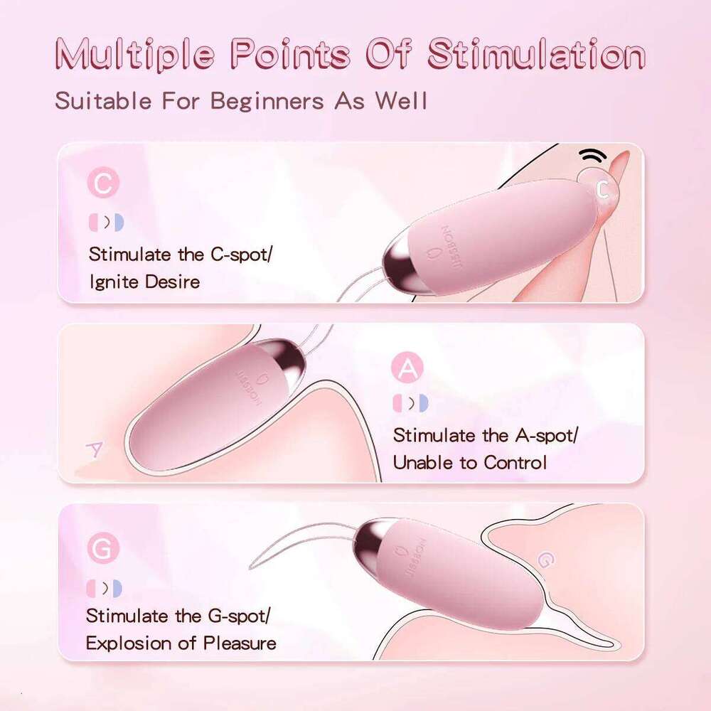 Jissbon For 18 Clitoris Egg Vibrator with 8 Vibration Modes Remote Control Dildo Machine Women Sex Toys W260305