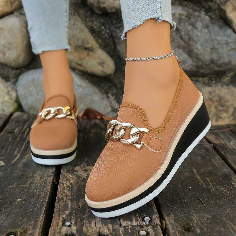 2026 New Women's Fashion Hot Selling Non slip Thick soled Outdoor Comfortable and Breathable Solid Color Casual Shoes