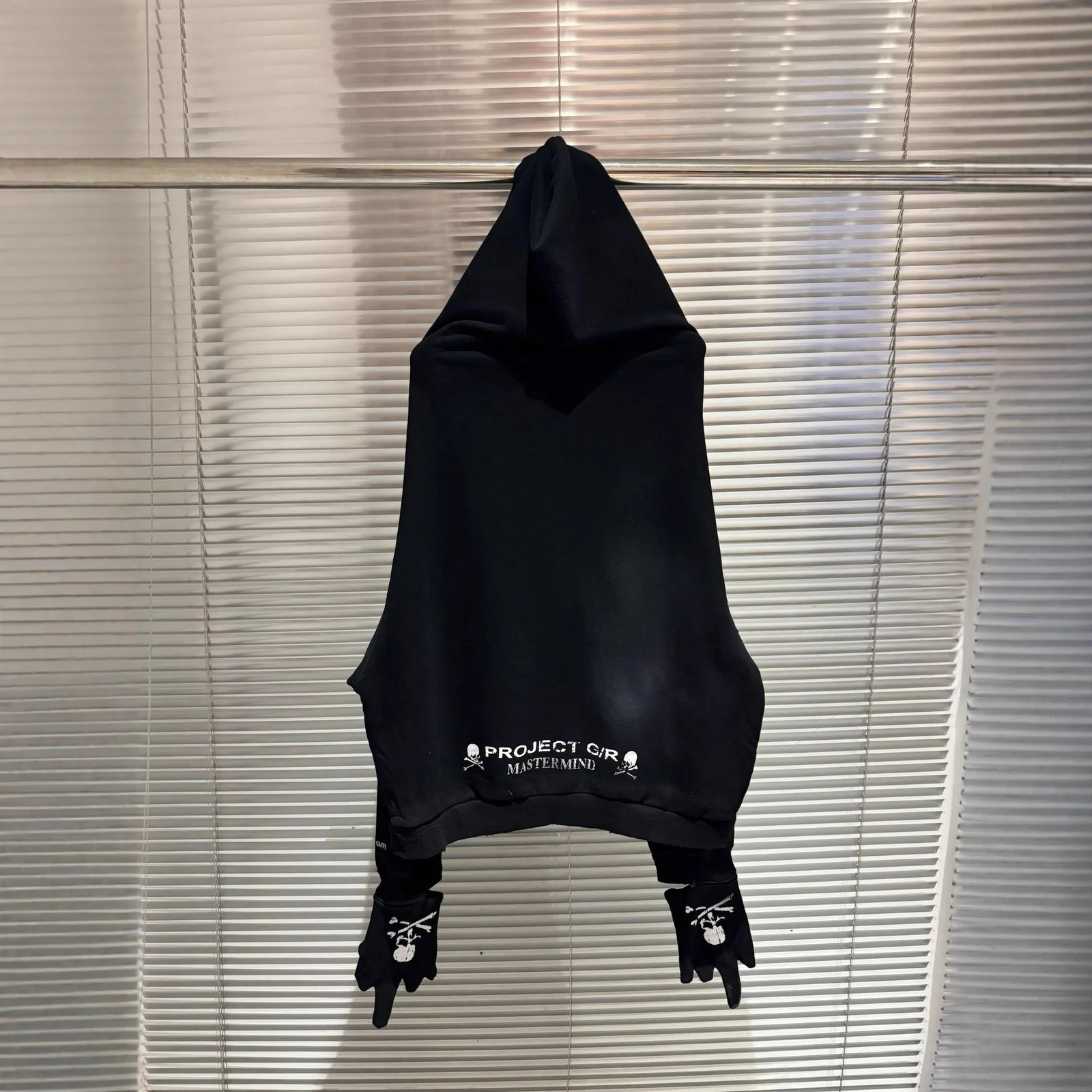 Hip Hop Bird Graphics Print Shoulder Drop n Black PROJECT G/R Zipper Hoodie Men Women Top Quality Cotton 260228