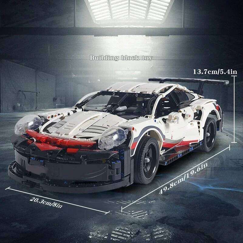 1580PCS Technical RSR Super Racing Car Building Blocks Retro Sport Vehicle Model Assemble Bricks Toys Gift For Children Kids Z260305