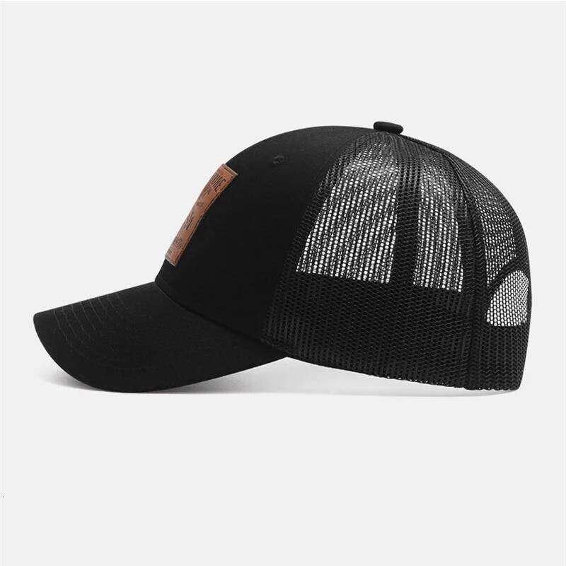 Four Seasons Mesh Baseball Caps Unisex Deer Icon Trucker Cap for Women Men Outdoor Portable Hunting Hiking Fishing Sunscreen Hat Y260304