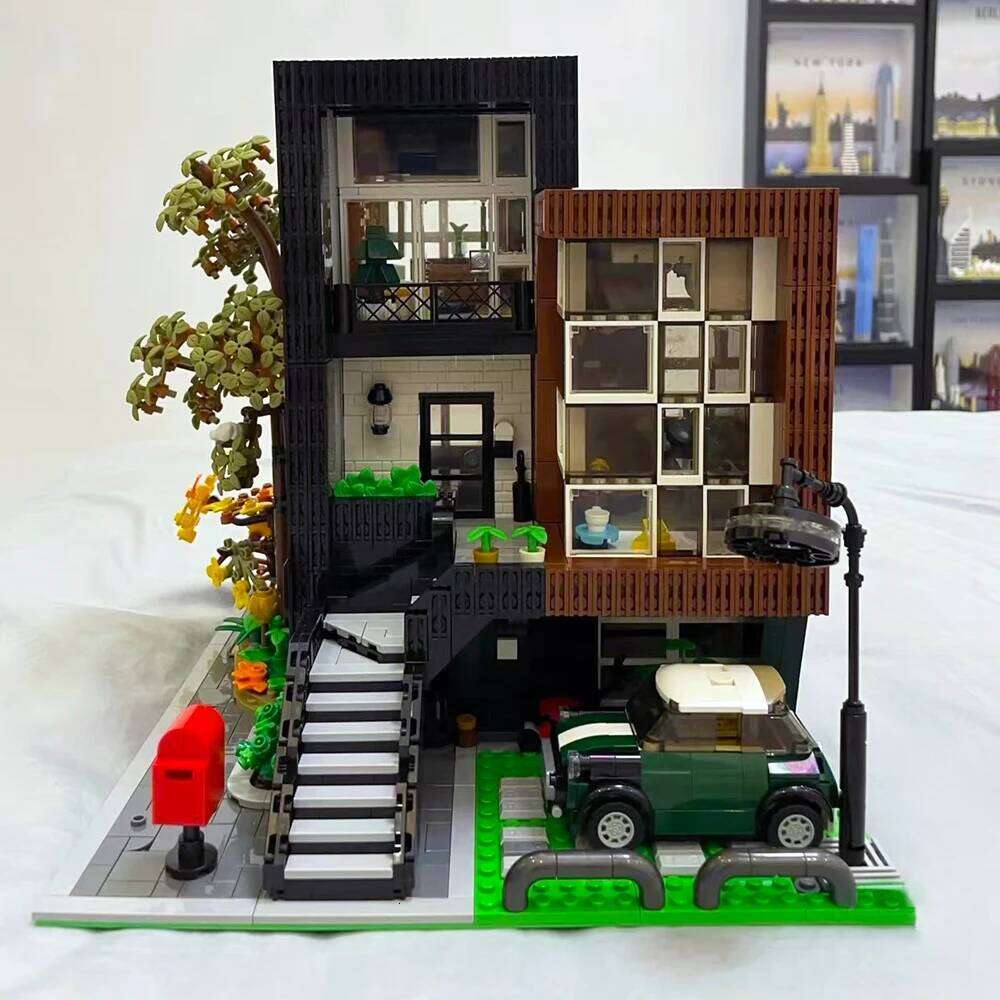 MOC-107015 Creative Expert 'HEA-ON-JEA' Villa Modular City Architecture Building Blocks Model Street View Sets Kid Toy Boys Gift Z260306