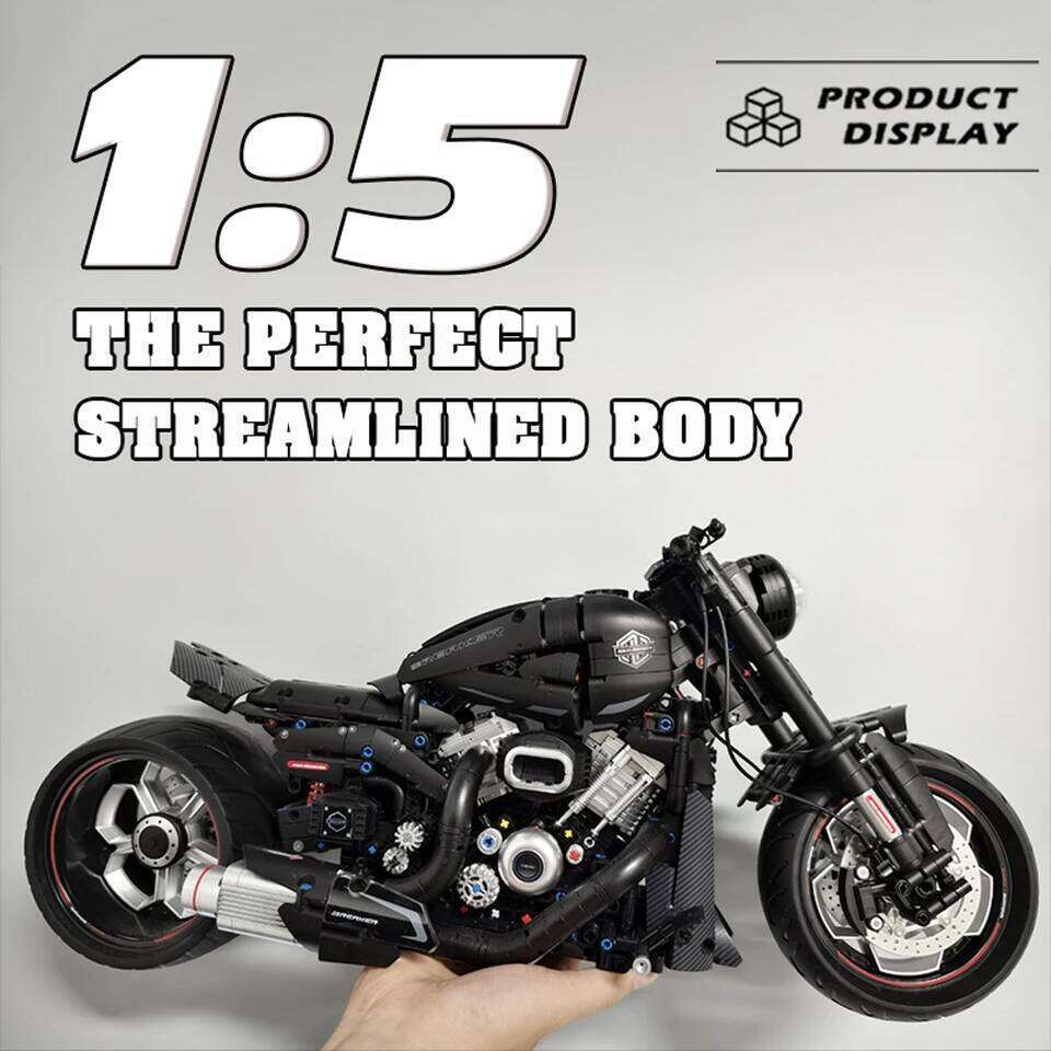 Gold Wing Touring Motorbike Model Building Blocks Technical 1:5 Scale Motorcycle Bricks Desk Decoration Assembly Set Kids Toys Z260306