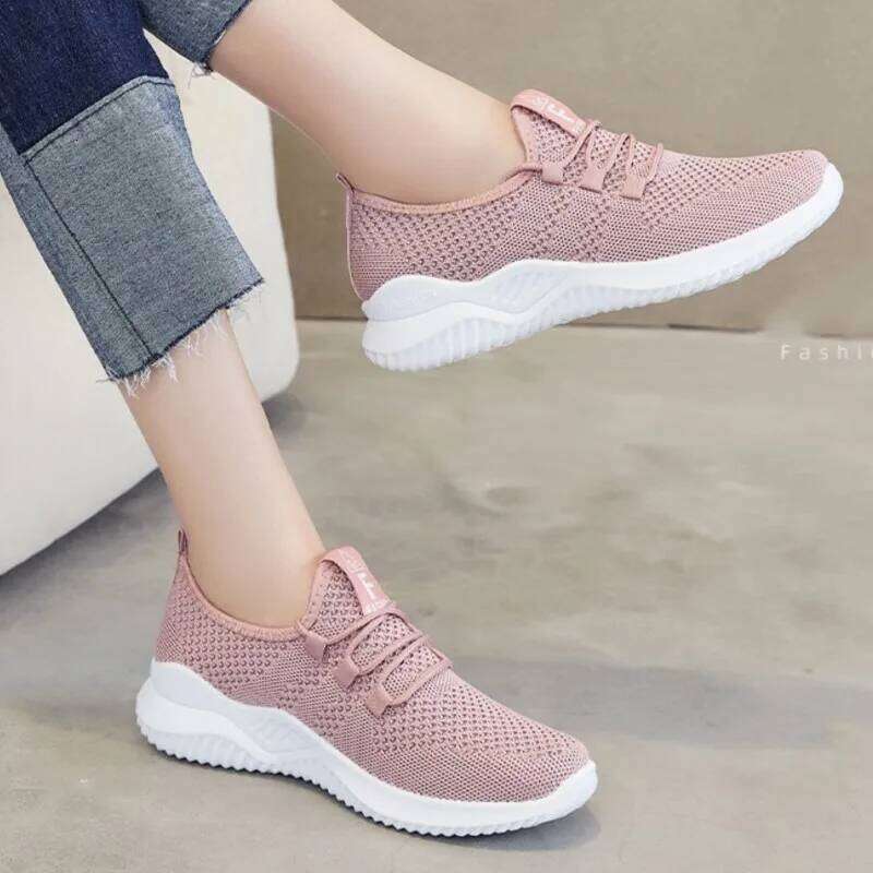 Litfun Women Summer Casual Outdoor Comfort Soft Bottom Flats Breathable Mesh Runing Lightweight Sports Shoes
