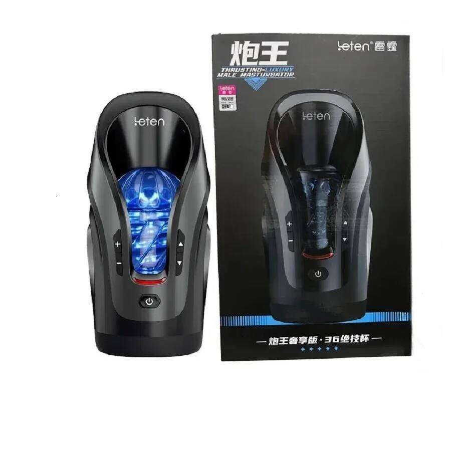 NEW Leten Luxury-Pro Automatic Telescopic 75MM Thrusting Vagina High Speed Intelligent Powerful Masturbation CupSex Toys for Men W260305