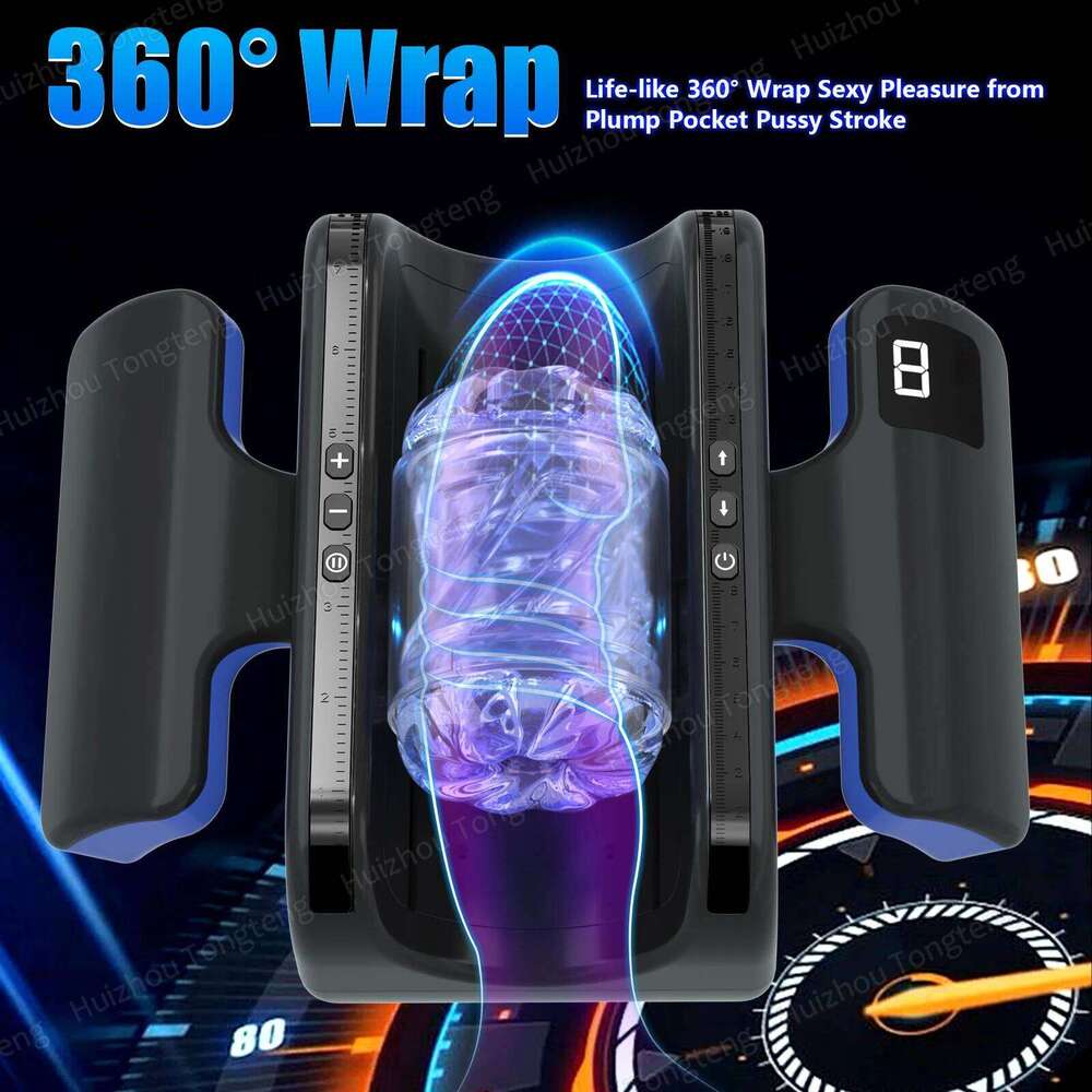 Thrusting High Speed Piston Stroker Male Masturbator Machine Automatic Telescopic Vagina Masturbation Cup Adult Sex Toy For Men W260305