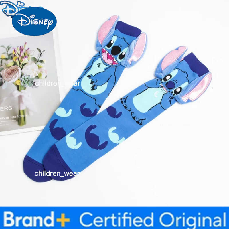 Disney Cartoon Four Seasons Warm Socks Trendy Colorful Stitch Socks Trendy Childrens Long Socks H260306