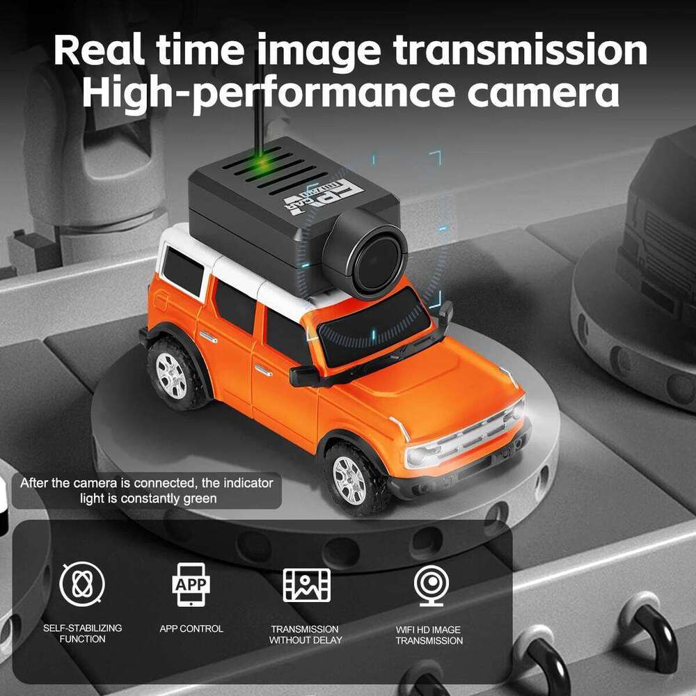 WLtoys 6405 1/64 Full Size Mini RC Car FPV HD Camera 2.4G with Gyroscope Remote control Cars Gifts for Desktop Toys C260305