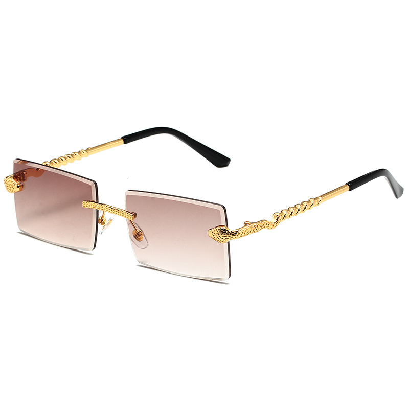 Designer Sunglasses 2023 New Snake-shaped Outdoor Cycling Sunglasses Metal Sunglasses European And American Square Men And Women Trendy High-end Sungl