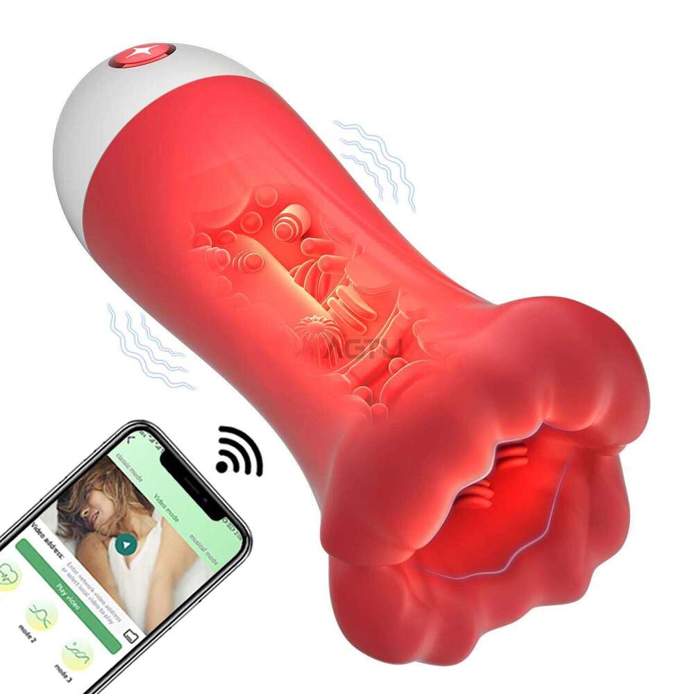 APP Control Automatic Male Mastubator Deep Throat Blowjob Masturbation Vibration Men Penis Training Stimulation Glans Sex Toys W260305
