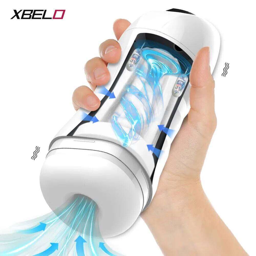 Automatic Male Masturbator Powerful Vibration Blowjob Sucking Machine Silicone Masturbation Cup Adult Supplies Sex Toy for Men W260305