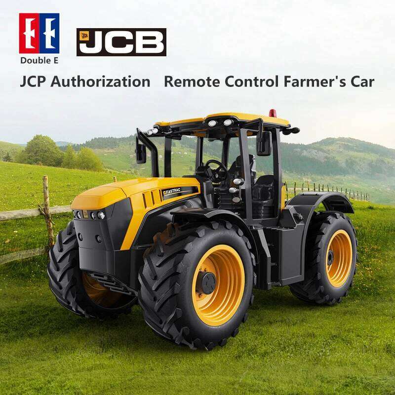 DoubleE Car 4 Wheel RC Farmer Cars 2.4G Remote Control Harvest Tractor Engineering Vehicles Electric Model Toys Children Gift C260305