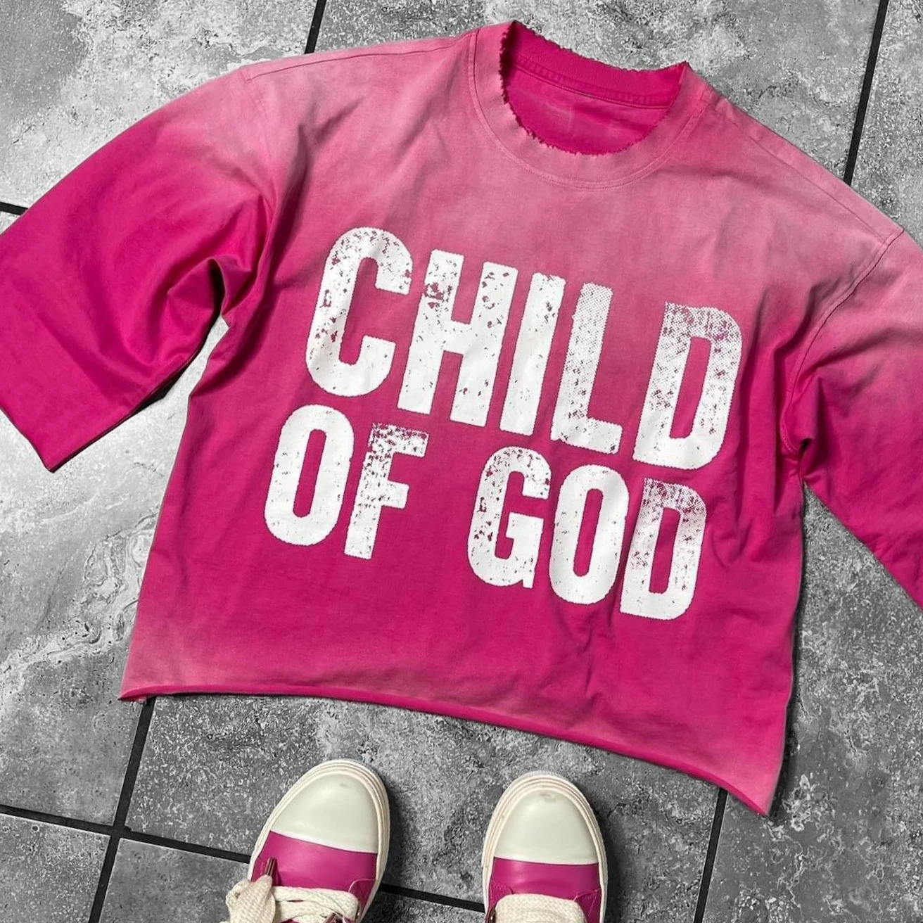 Y2K Clothing of God Loose Fit Shirt Harajuku Hip Hop Letter Graphic Print Oversized T Shirt Goth Casual Short Sleeve Tops 260304