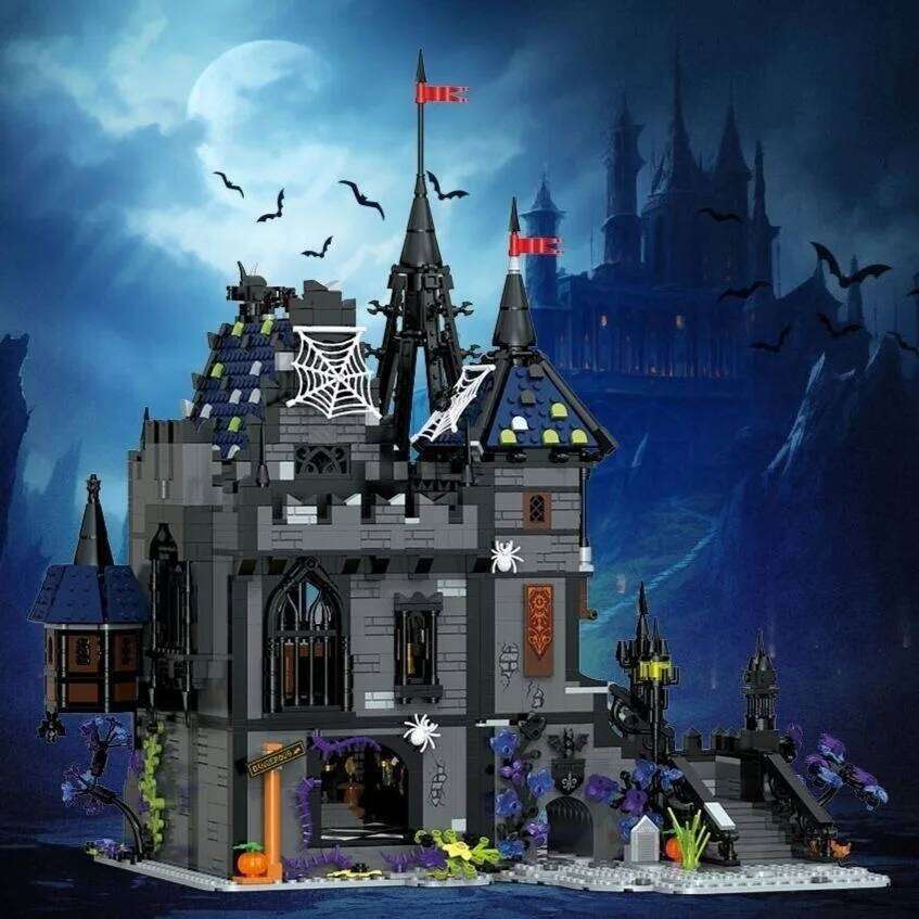 3007PCS Creative Expert Dracula Castle Building Blocks Street View Architecture MOC Modular Model Kit DIY Puzzy Toy Gift for Kid Z260306