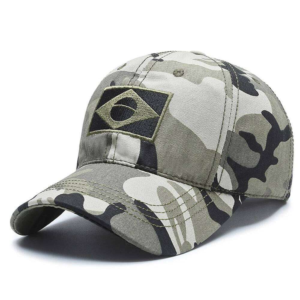 New Men Summer Brazil Flag Sun Protection Snapback Cap Male Fashion Casual Golf Baseball Airsoft Hat Y260304