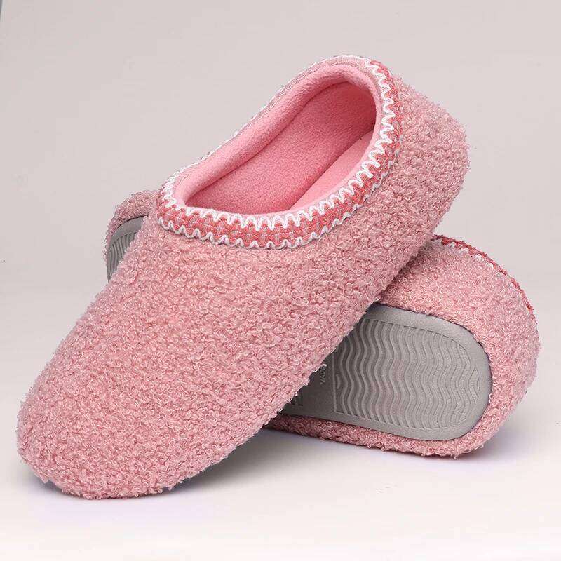 Litfun Soft Winter Warm Fashion Casual Slippers Outdoor Wear-resistant Rubber Sole Indoor Flat Women Shoes