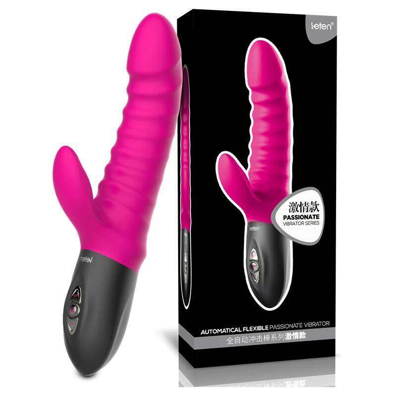 Leten Silicone Thrusting Vibrator with Heating Function, Electromagnetic Pulse Dildo Wand ,Sex Toys for Women Orgasm Pleasure W260305