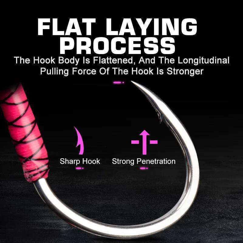 TEASER 2PC/BAG HK040 High Carbon Metal Jigging Assist UV Luminous PE Line Pike Jig Lure Saltwater Fishing Hook Pesca S260305