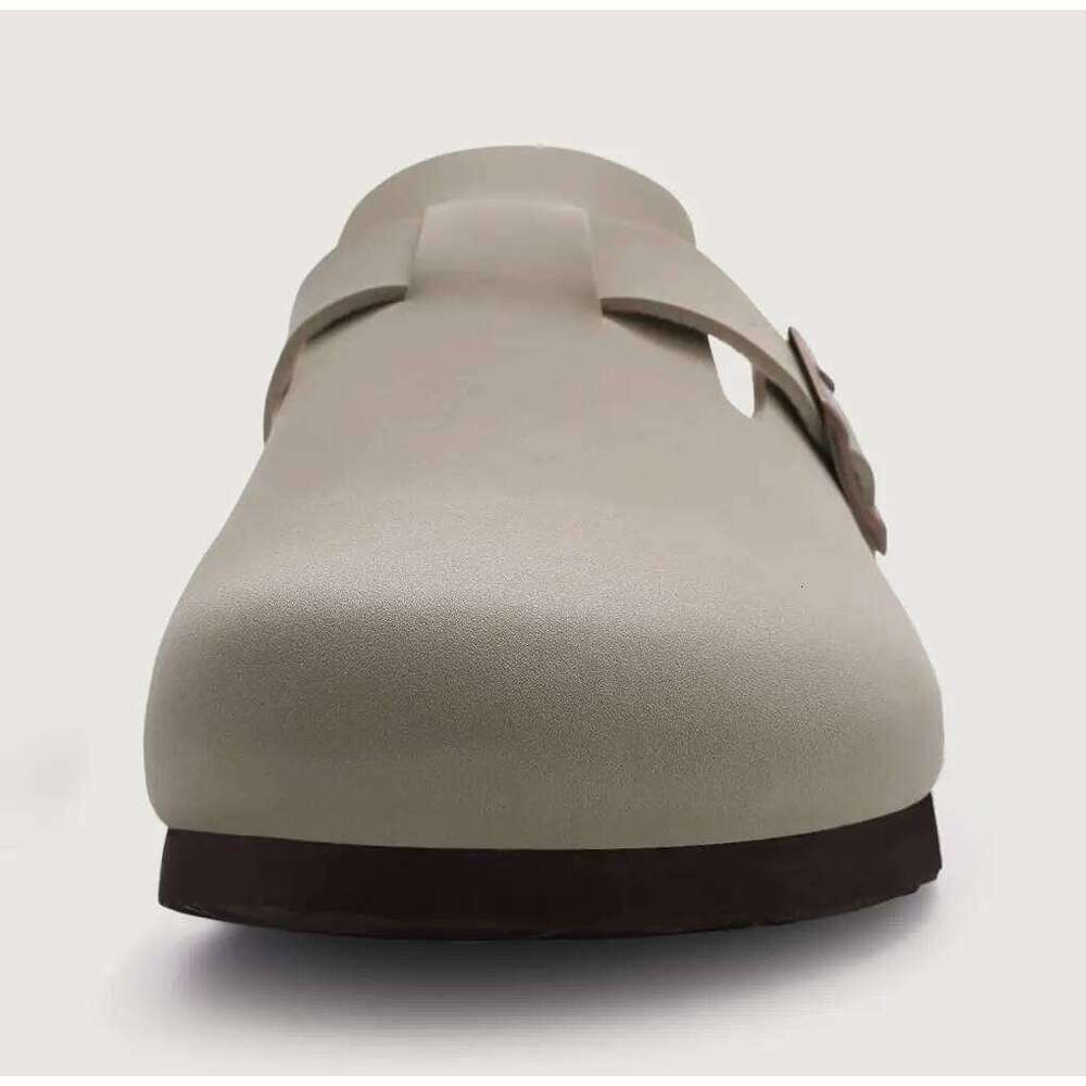 Litfun Fashion Cork Clogs Slippers For Women 2025 New Men Potato Classic Leather Flat Mules With Arch Support Beach Shoes