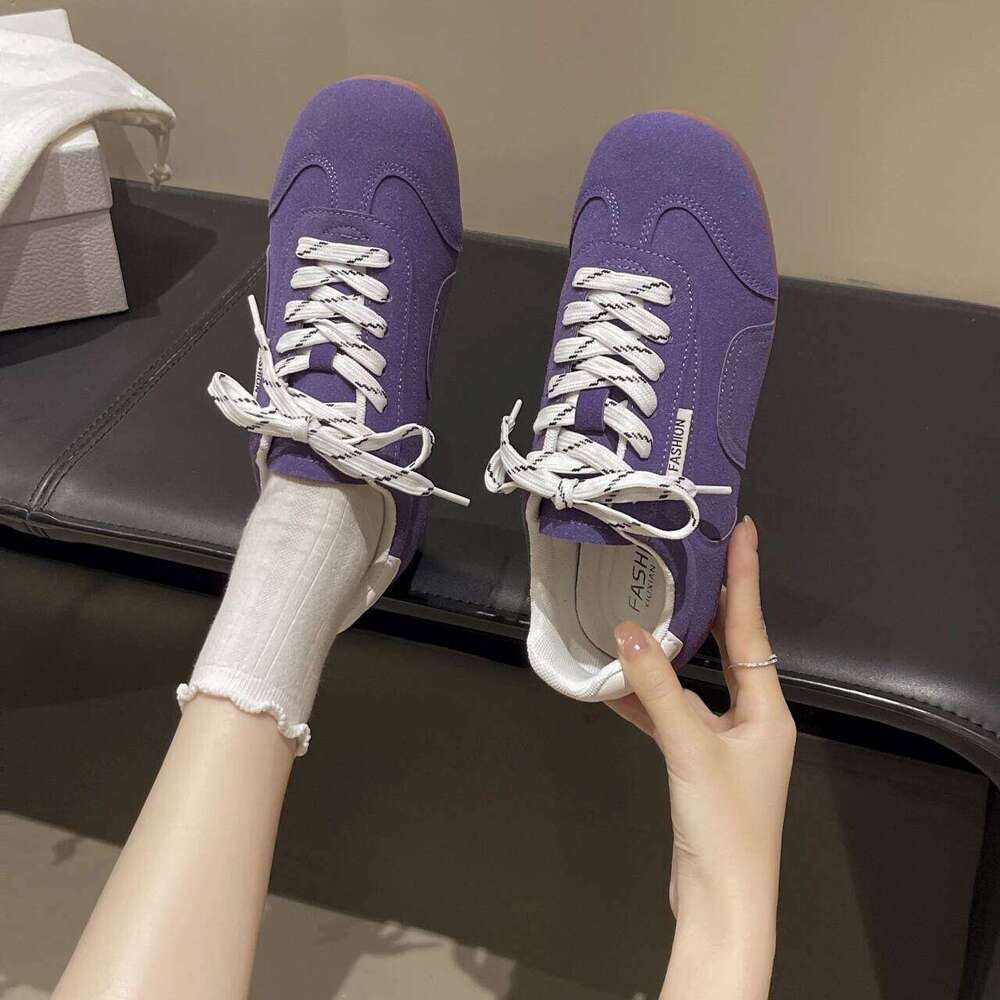 Women's Sneakers 2024 New Genuine Leather Ladies Moral Training Casual Spring Flat Shoes Women
