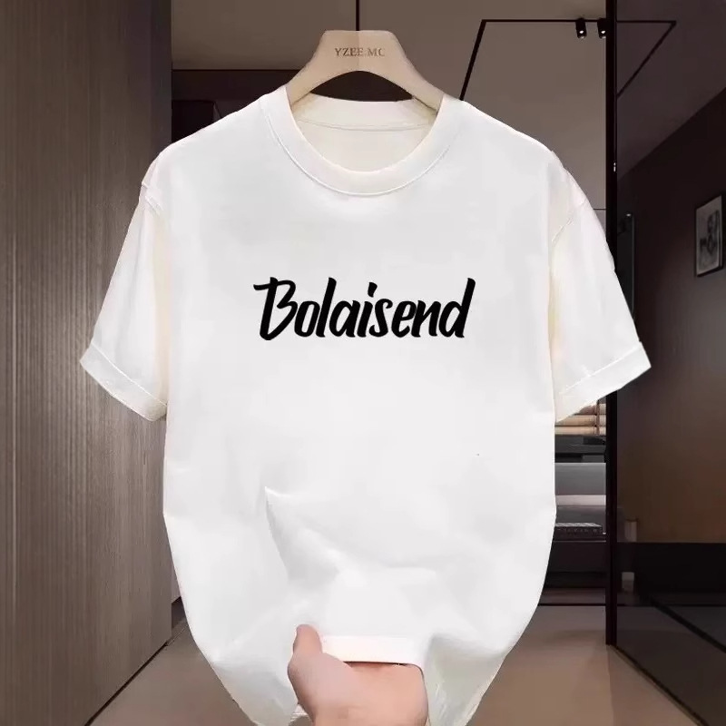 European and American trendy brand short-sleeve ins pure cotton new style summer men's printed T-shirt fashionable unisex versatile crew neck T-s
