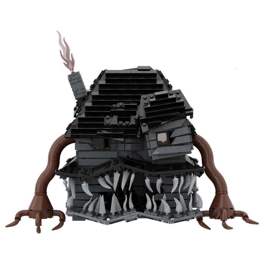 MOC Horror Monster House Building Blocks Model Haunted Hous Architecture Creativity Bricks DIY Assemble Toys Kids Halloween Gift Z260306