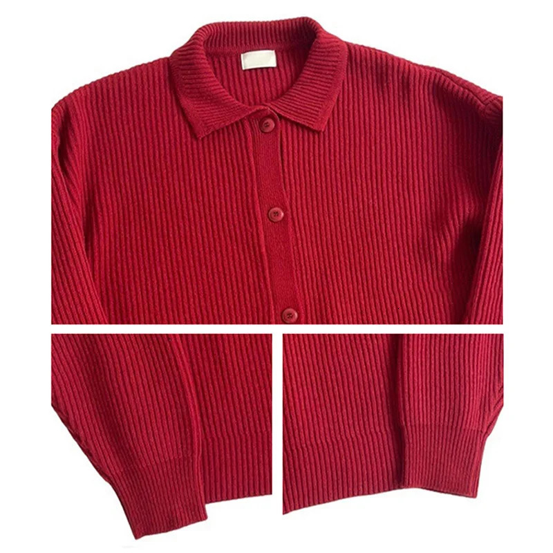 Men Fashion Daily Outerwears Cardigan Fall Winter Korean Casual Long Sleeve Sweater Baggy ThickenThermalKnitted Sweaters Male 260306