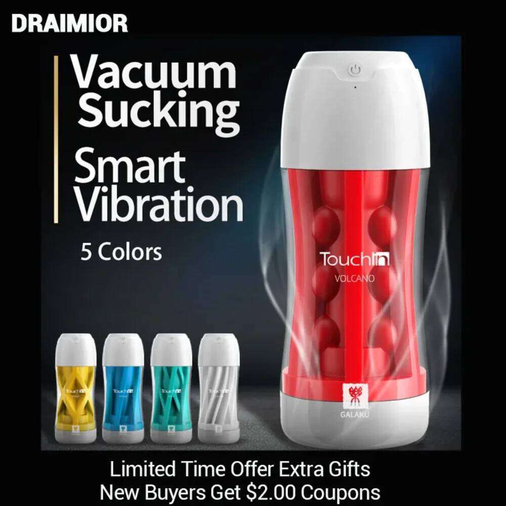 Dropshipping Price Real Feel Male masturbation device Adults Sex Toys Vacuum Sucking Masturbator cup For Men W260305