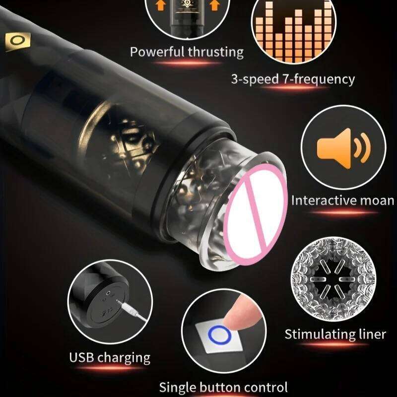 Automatic Male Masturbator Cup 10 Thrusting Modes Vagina Pocket Pussy Penis Blowjob Machine Sex Toy For Men Adult Supplies 18+ W260305