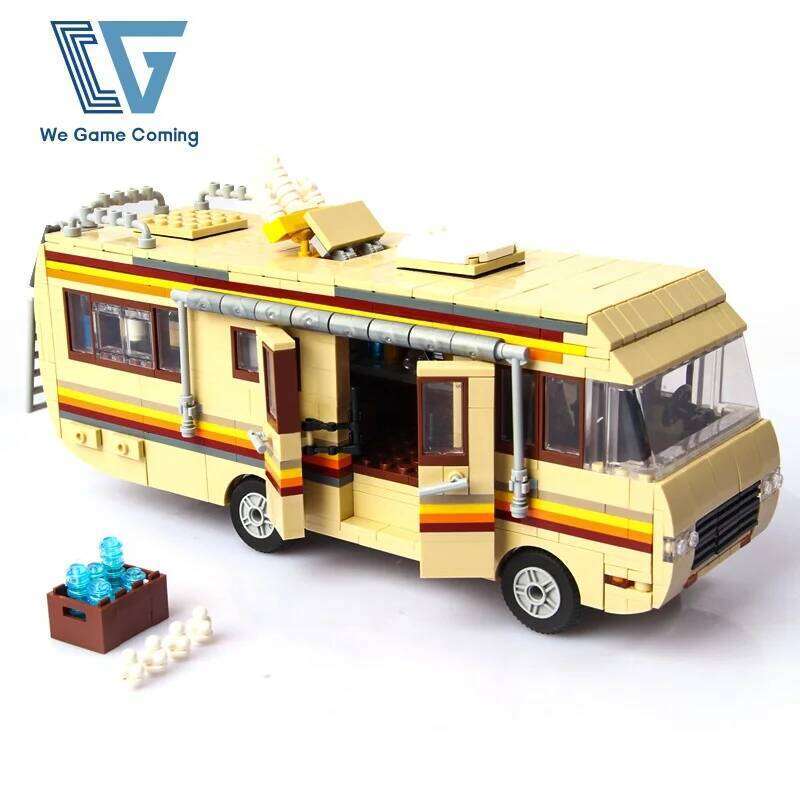 986PCS Technology Breaking Bad Building Blocks Movie Game Bus Vehicle Collect Model Brick DIY Puzzle Toys for Boy Christmas Gift Z260305