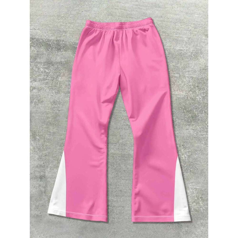 Y2k Flared Men Loose 3D Print Trousers Casual Sweatpants Mid Waist Sporty Female Clothes Streetwear Hip Hop Vintage Pants