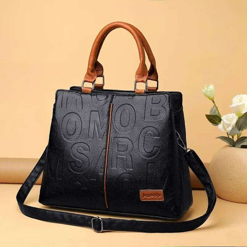 PU Leather Casual Shoulder Crossbody Bags For Women Ladies Luxury Designer Large Capacity Travel Handbag