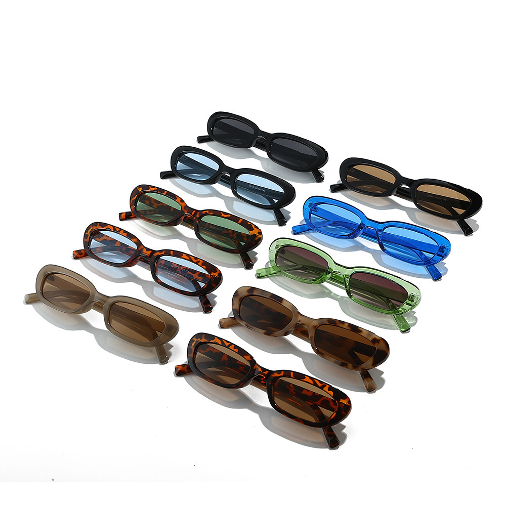 25 new small-frame fashion versatile sunglasses for men women, candy-colored, cute European and American street style, UV protection