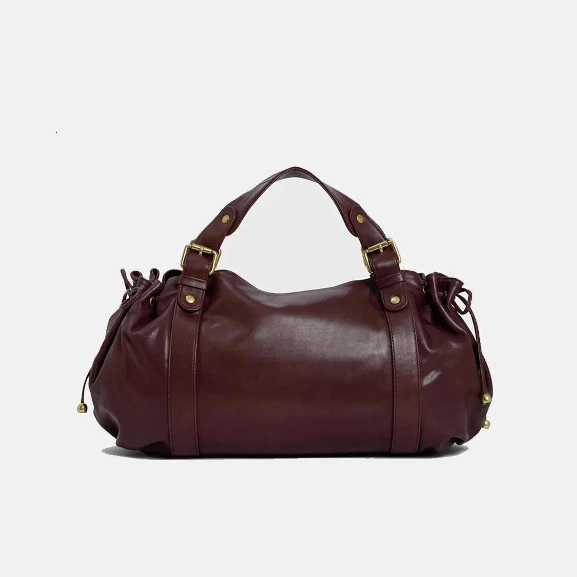Womens Crossbody Simple Handbag Commuter Shoulder Boston Bag Stylish Versatile Work Bag Soft Polyester Interior 260306
