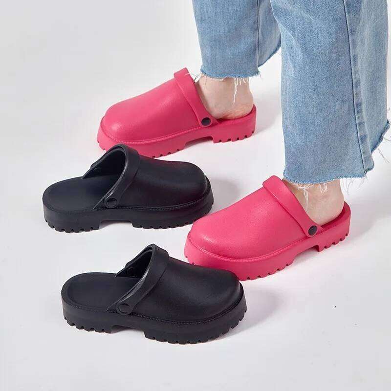 Litfun Summer Fashion Platform Sandals For Outdoor Anti-slip Thick Sole EVA Beach Slippers Women New Comfort Garden Shoes