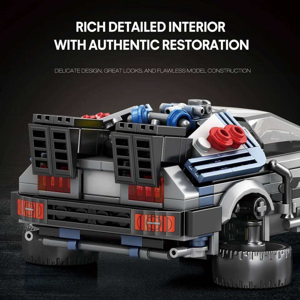 405PCS Classic DMC Building Blocks Future Sports Car Model Bricks Desktop Ornaments Kids Educational DIY Toys Holiday Gifts Z260305