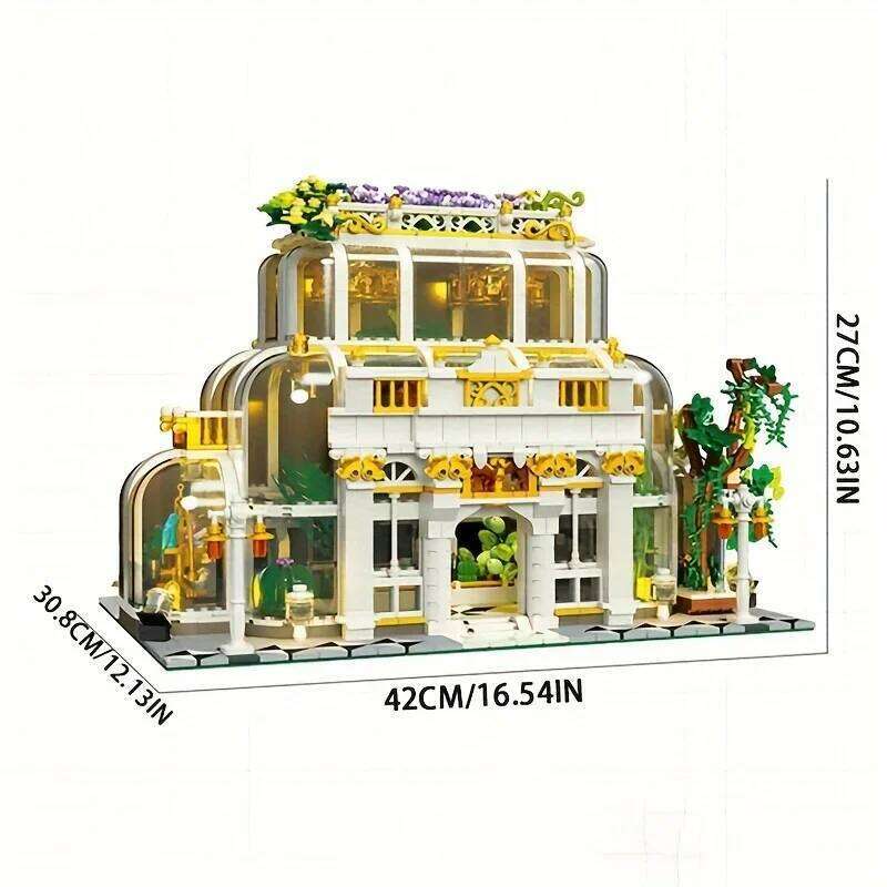 2231PCS Plant Garden Building Blocks City Street Model MOC Bricks Set With Light Kids Educational DIY Toys Holiday Gifts Z260305