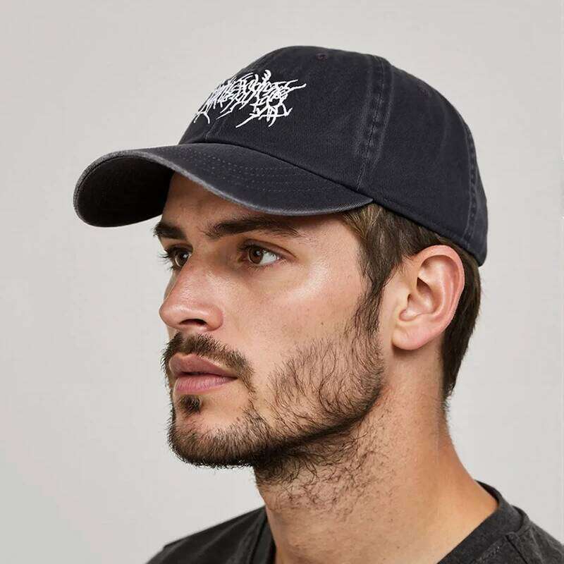Fashion Washed Baseball Caps for Men Women Goth Rock Embroidered Casual Outdoor Streetwear Hats Snapback Dad Hat Hip Hop Cap Y260304