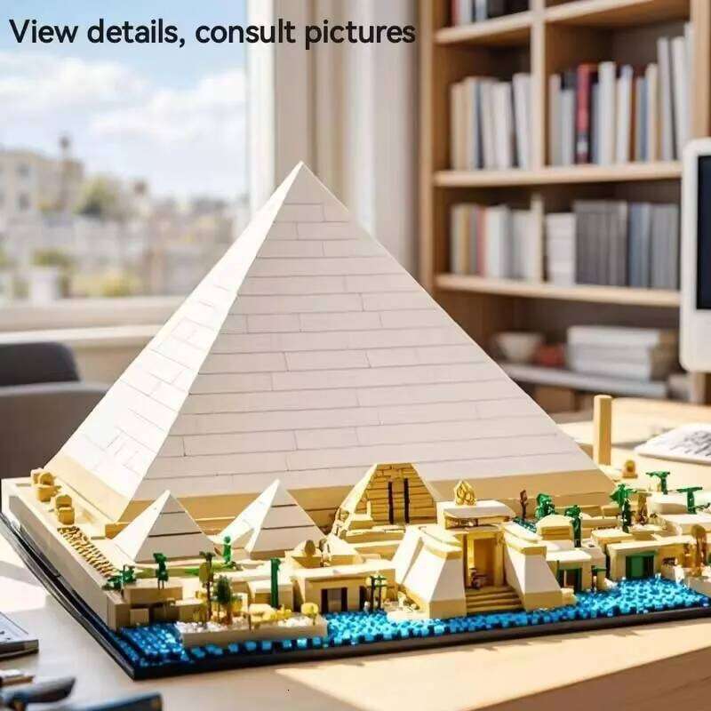 476PCS The Great Pyramid of Giza Model Compatible 21058 Building Block Set Assembled Bricks Kid Toys Brithday Gift Z260306