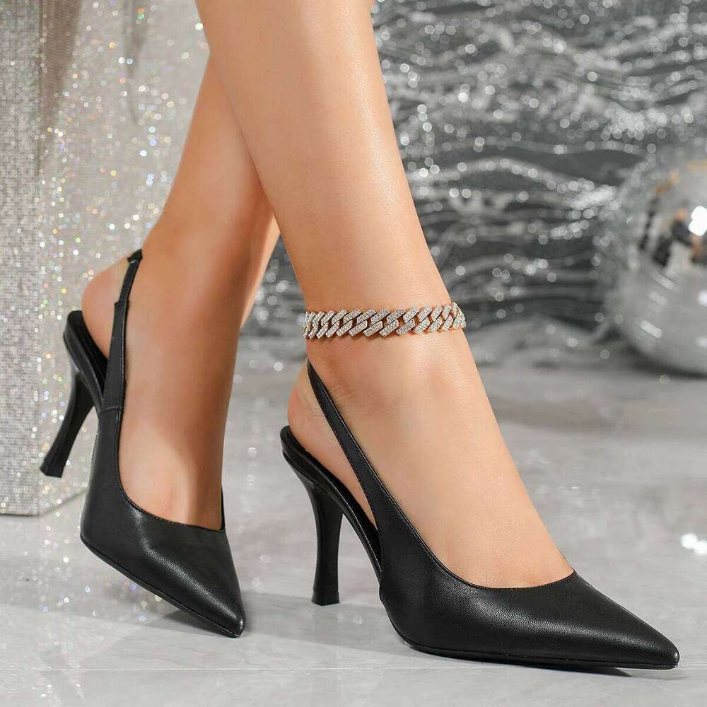 Brand Women's Fashionable Elegant Comfortable Sexy High-heeled Shoes Minimalist Versatile Slip-on Stiletto Pumps