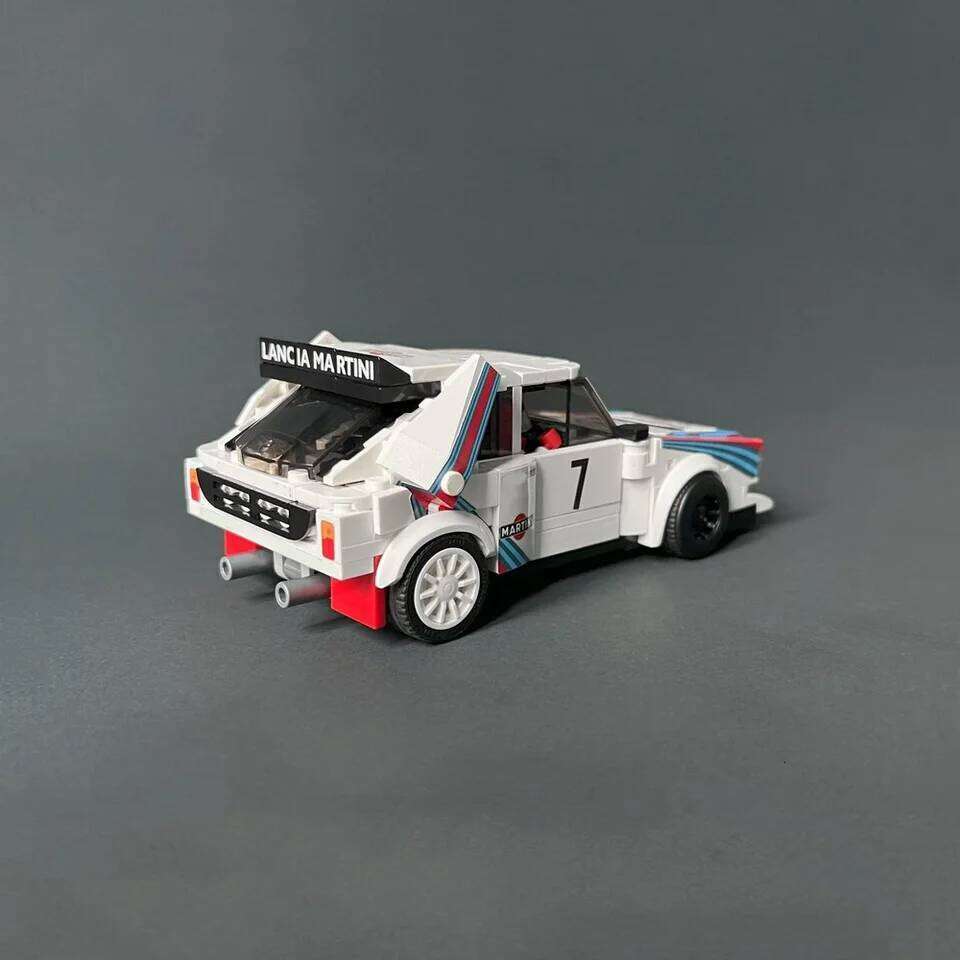 Garage 419PCS MOC champio Lancia Delta S4 Building Blocks Assembling the Model Toy Brick Children's Birthday Gifts With Stickers Z260306