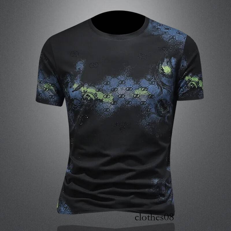 Men T shirt Summer 2026 Men's White Casual round Ne ort Sve T-irt Faionable Polyester Cotton Blend Classic Sle Non-fading