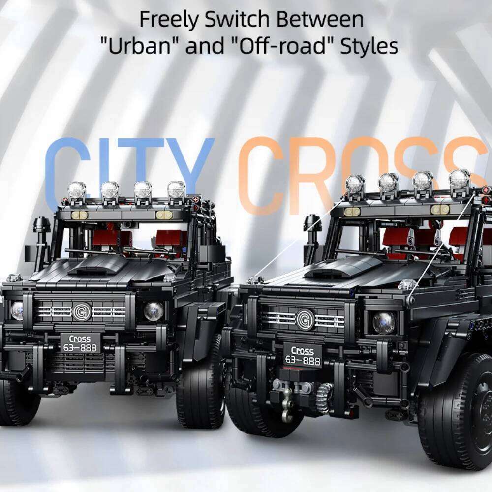 ToylinX 6x6 Off-Road Building Blocks Toy Car Technical Bricks Truck Simulation Model 1:8 Scale Adult Construction Vehicle Kits Z260305
