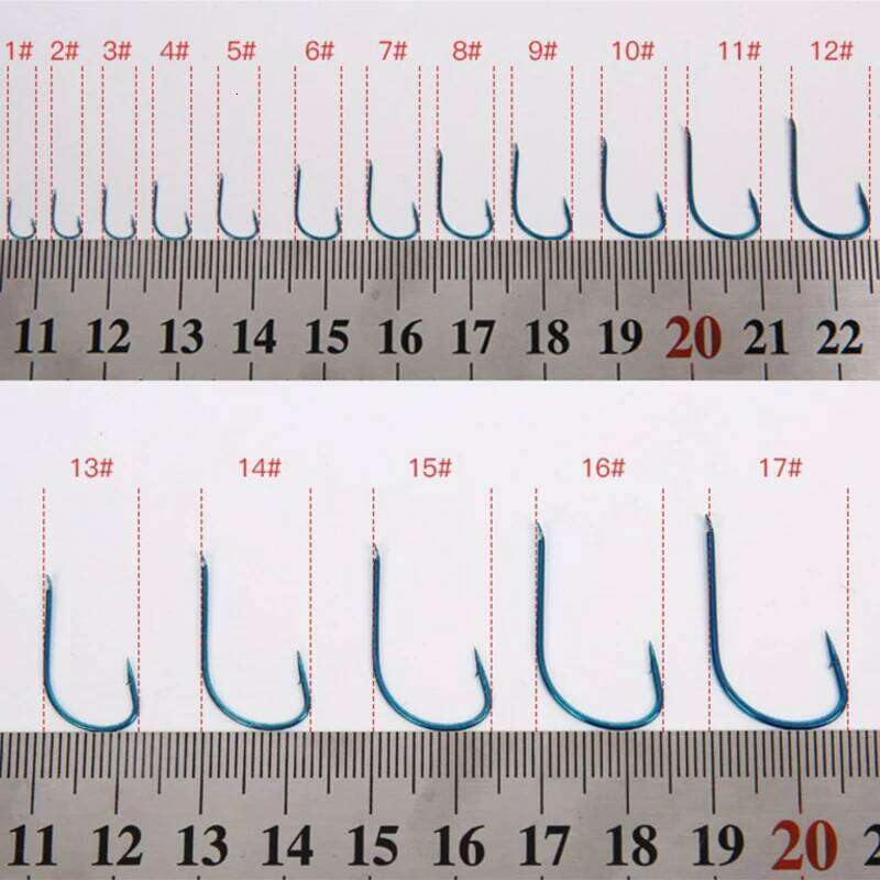 DYGYGYFZ 10pcs Golden Stingless High Carbon Steel Fish Hook Barbed Fishhook for Earth Worm Fishing Accessories S260305